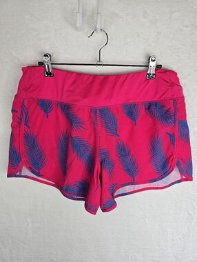 3/$25 Treign Women’s Athletic Shorts XL Pink Palm Print Running Gym NWT